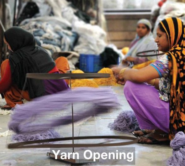 hand tufting yarn opening